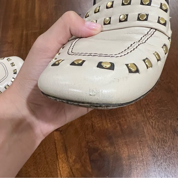 Tory Burch Tory Studded Heeled Loafer Size 8.5 - Picture 5 of 12